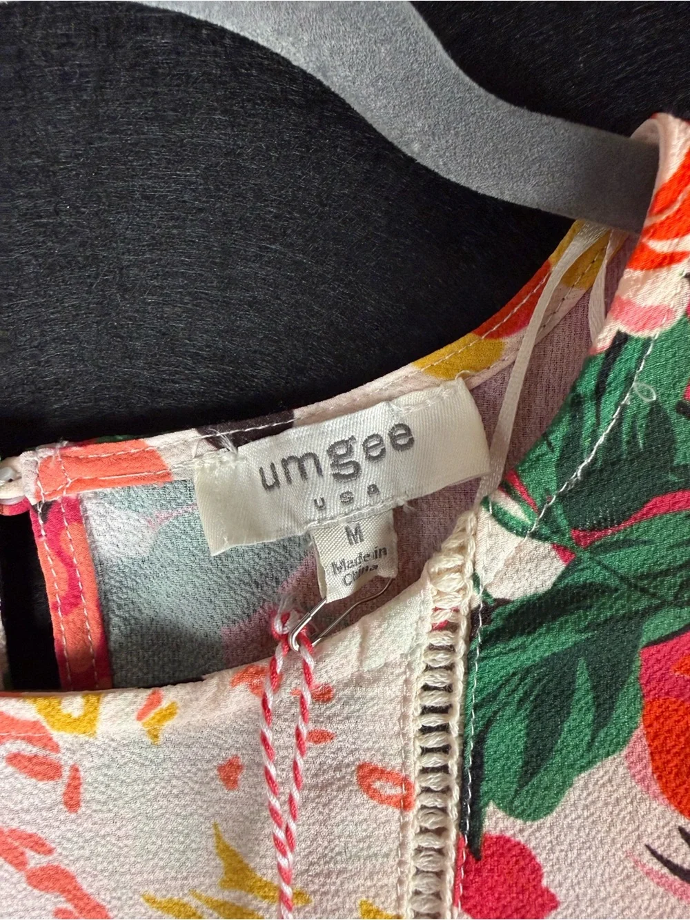 NWT Umgee C2478 Floral Patchwork Boho Babydoll Tunic Dress Medium